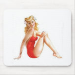 vintage pin up red mousepads