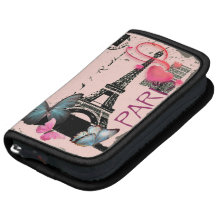 vintage pink Paris Effiel Tower Butterfly Planner