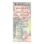 Vintage Pink Rosse Wedding Programs Custom Rack Cards