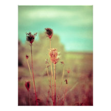 Vintage plants personalised invitations