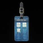 Vintage Police phone Public Call Box luggage tags