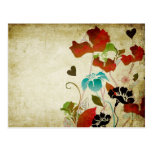Vintage Poppies Postcard