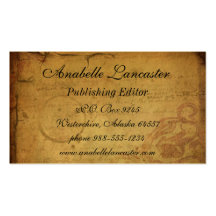 Vintage Postcard Business Card