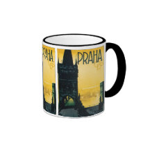 Vintage Prague (Praha) Poster Mugs