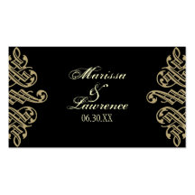 Vintage Printers Ornament Table Seating Cards Business Card Template