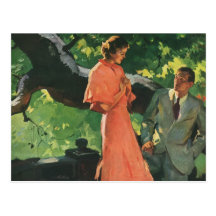 Vintage Proposal; Will You Marry Me? Post Card