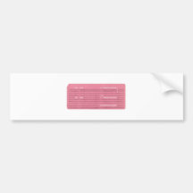 Vintage punched card for computer data storage bumper sticker