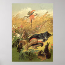 Vintage Puss in Boots Fairy Tale Carl Offterdinger Posters
