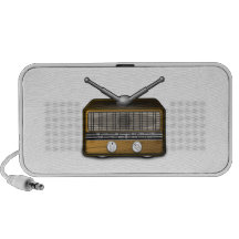 Vintage Radio Laptop Speaker