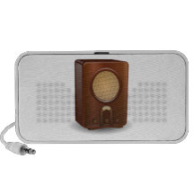 Vintage Radio Laptop Speakers