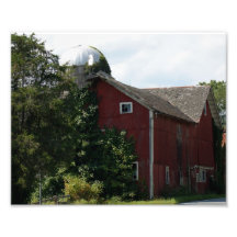 Vintage Red Barn 10x8 Photographic Print