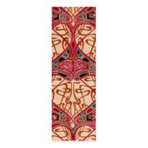Vintage Red Design Bookmark Business Card Template