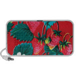 Vintage Red Oilcloth Portable OrigAudio Speaker