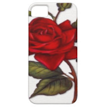 Vintage Red Rose iPhone 5 Case