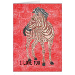 Vintage Red Zenya Valentine Greeting Card
