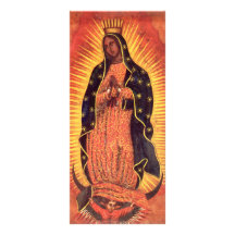 Vintage Religion, Lady of Guadalupe, Virgin Mary Custom Rack Cards