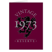 Vintage Reserve 1973 Card
