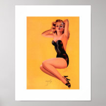 Vintage Retro Billy DeVorss Pinup Girl Print