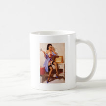 Vintage Retro Gil Elvgren Decorator Pin Up Girl Mugs