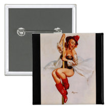 Vintage Retro Gil Elvgren Firefighter Pin Up Girl