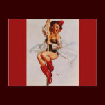 Vintage Retro Gil Elvgren Firefighter Pin Up Girl postcards