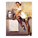 Vintage Retro Gil Elvgren Nurse Pin Up Girl Postcards