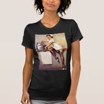 Vintage Retro Gil Elvgren Nurse Pin Up Girl Shirt