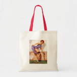 Vintage Retro Gil Elvgren Pin Up Girl Canvas Bag