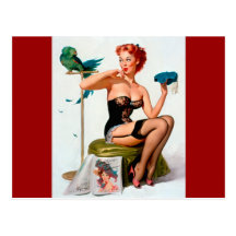 Vintage Retro Gil Elvgren Pin Up Girl Postcards