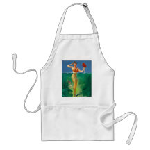 Vintage Retro Gil Elvgren Scuba Diver Pin Up Girl Apron