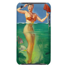 Vintage Retro Gil Elvgren Scuba Diver Pin Up Girl iPod Case-Mate Case