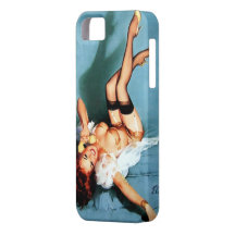 Vintage Retro Gil Elvgren Telephone Pinup girl iPhone 5 Cases