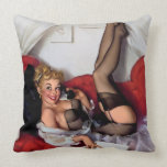 Vintage Retro Gil Elvgren Telephone Pinup girl Pillows