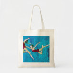Vintage Retro Kitsch Women Underwater Nymphs Canvas Bags