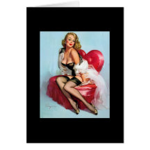 Vintage Retro Pinup Art Gil Elvgren Pin Up Girl Greeting Cards
