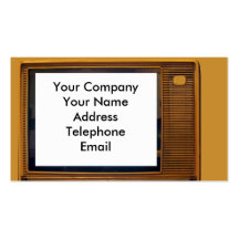Vintage Retro Television Business Card