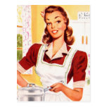 Vintage Retro Women Kitsch 50s Kitchen Magic Postcards