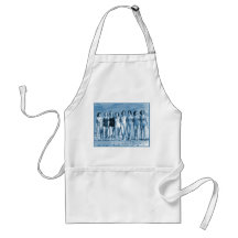 Vintage Retro Women Kitsch Surfing Beach Nuts Apron