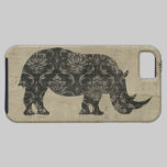 Vintage Rhinoceroses Silhouette iPhone Case casemate cases
