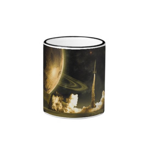 Vintage Rocket Launch Mug