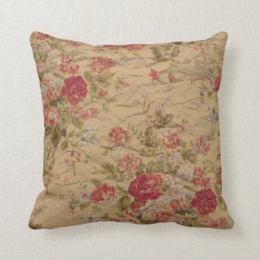 Vintage Rose Pillows Zazzle