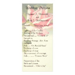 Vintage Rose Wedding Programs Personalised Rack Card