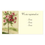 Vintage Rose Wedding Registery Cards Business Card Templates