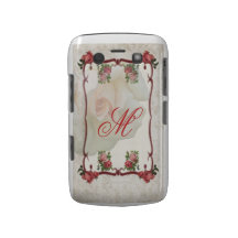Vintage roses and a Monogram Case-Mate Blackberry Case