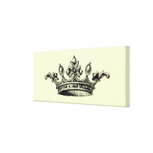 Vintage Royal Crown Canvas Print