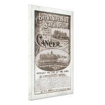 Vintage Sanatorium Ad from 1899  Wrapped Canvas Canvas Prints