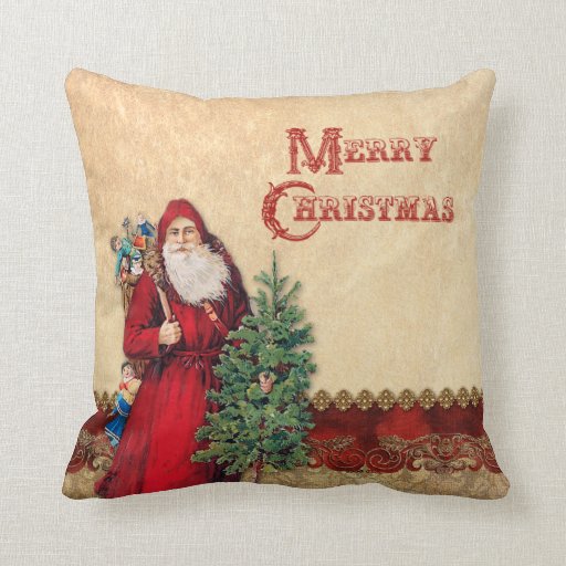 Victorian Christmas Cushions, Victorian Christmas Throw Cushions