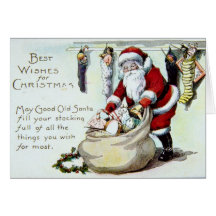 Vintage Santa Card