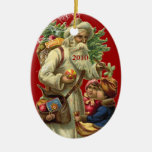 Vintage Santa Christmas Ornament