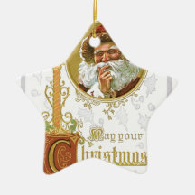Vintage Santa Claus Christmas Ornaments